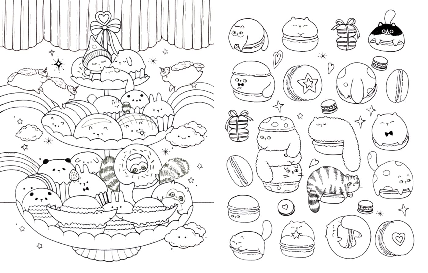 A Million Kawaii Cutes: The Sweetest Things To Color by Mayo. Lulu 9781454711438_1
