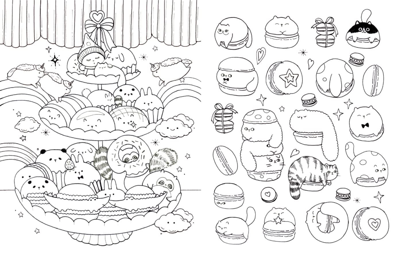A Million Kawaii Cutes: The Sweetest Things To Color by Mayo. Lulu 9781454711438_1