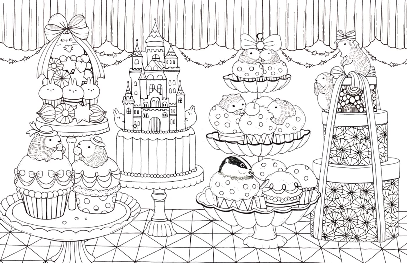 A Million Kawaii Cutes: The Sweetest Things To Color by Mayo. Lulu 9781454711438_2