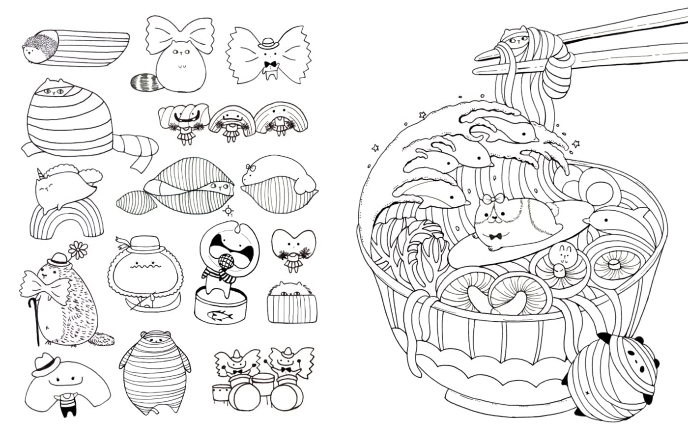 A Million Kawaii Cutes: The Sweetest Things To Color by Mayo. Lulu 9781454711438_3
