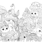 A Million Kittens: Adorable Felines To Color by Mayo. Lulu 9781454711643_3