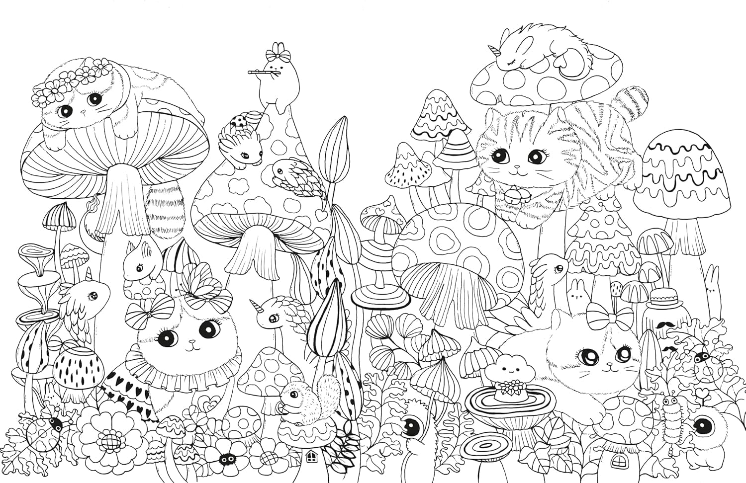 A Million Kittens: Adorable Felines To Color by Mayo. Lulu 9781454711643_3