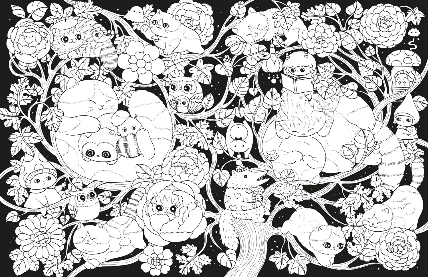A Million Kittens: Adorable Felines To Color by Mayo. Lulu 9781454711643_4