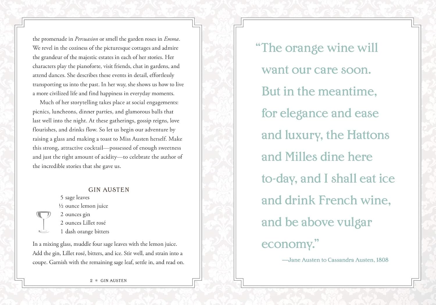 Gin Austen: 50 Cocktails To Celebrate The Novels Of Jane Austen by Mullaney 9781454933120_2
