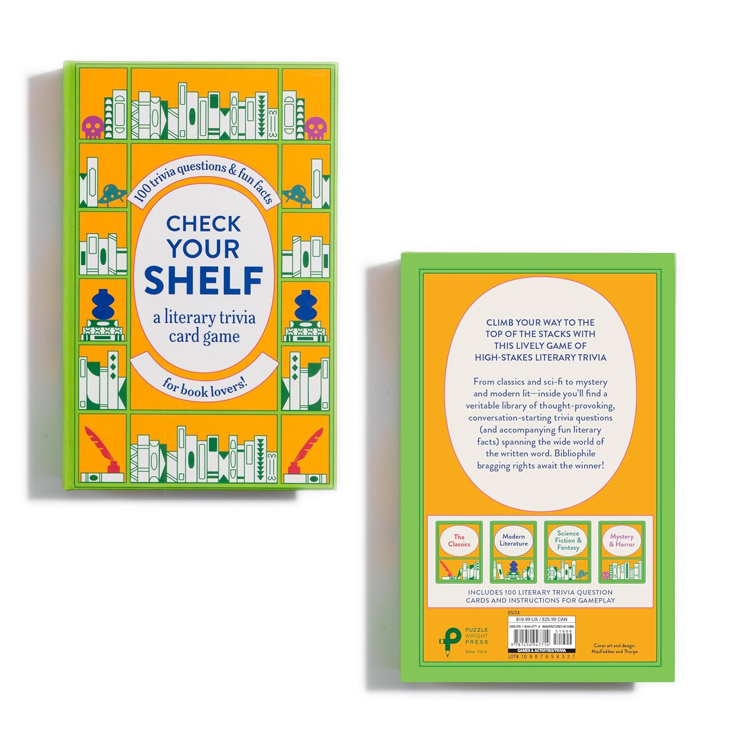 Check Your Shelf: A Literary Trivia Card Game by Union Square & Co. 9781454947714_1