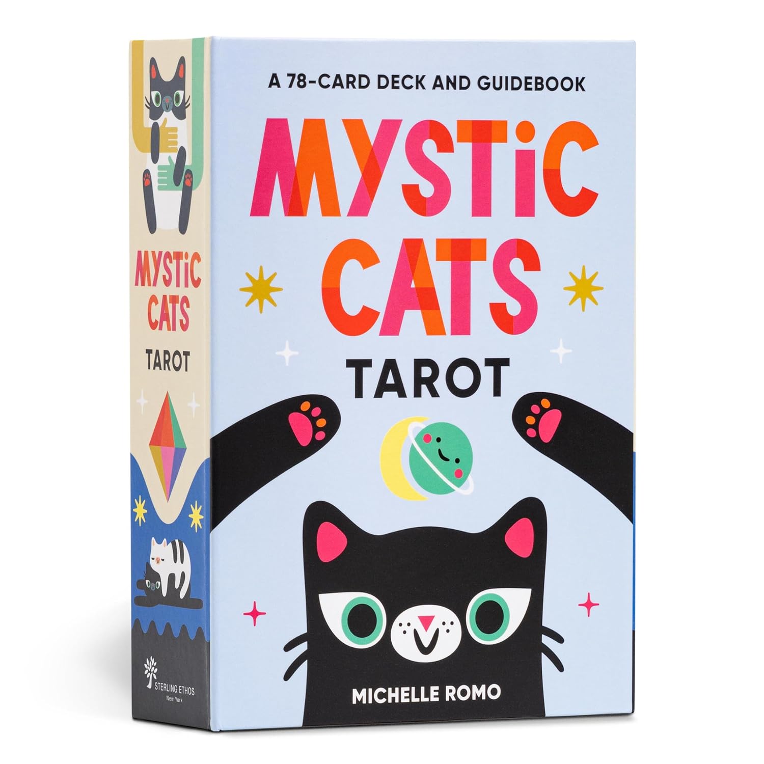 Mystic Cats Tarot: A 78-Card Deck And Guidebook by Romo. Michelle 9781454953180
