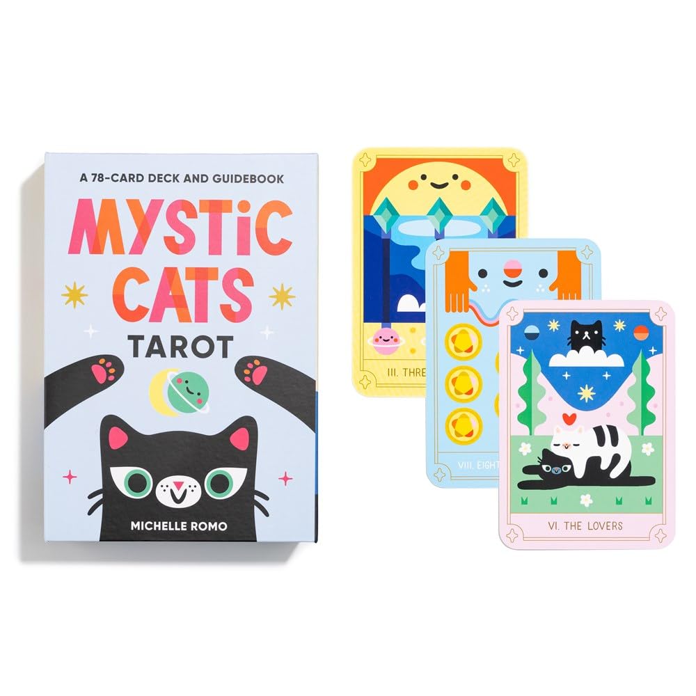 Mystic Cats Tarot: A 78-Card Deck And Guidebook by Romo. Michelle 9781454953180_2