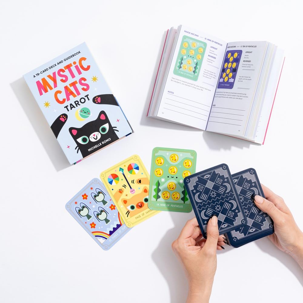 Mystic Cats Tarot: A 78-Card Deck And Guidebook by Romo. Michelle 9781454953180_4