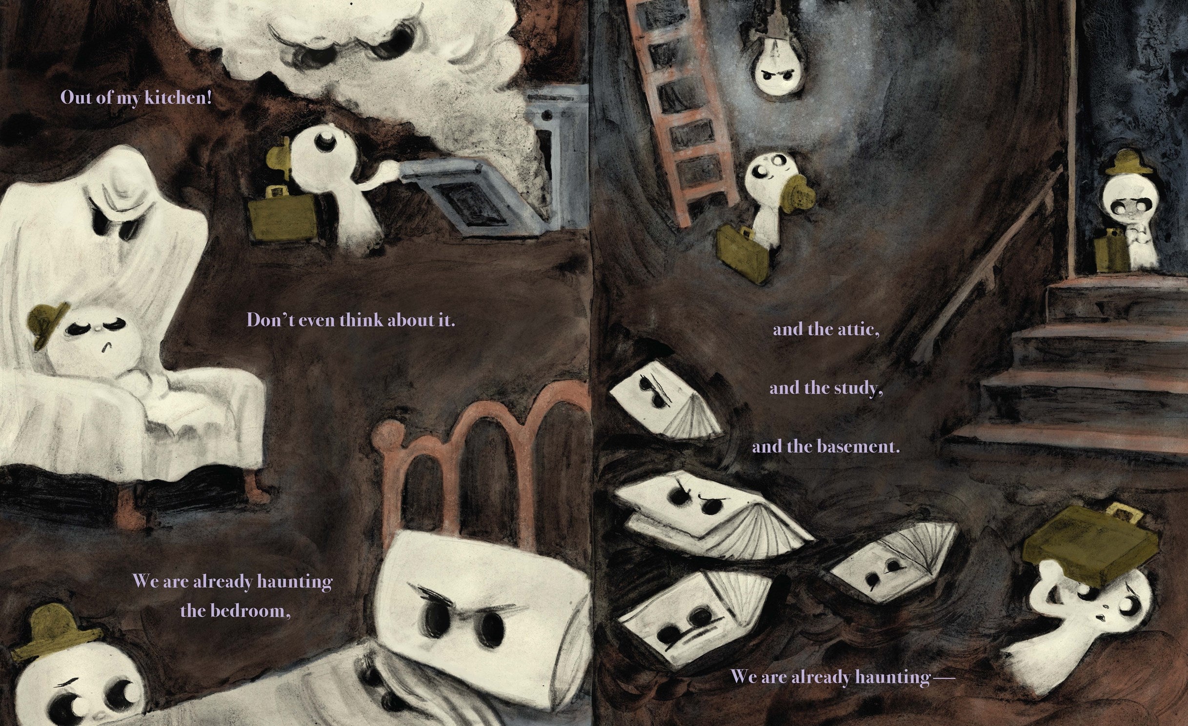 We Are Already Haunting Here! by Sterer. Gideon, Illustrated by Mylie. Charlie 20 9781454960478_5