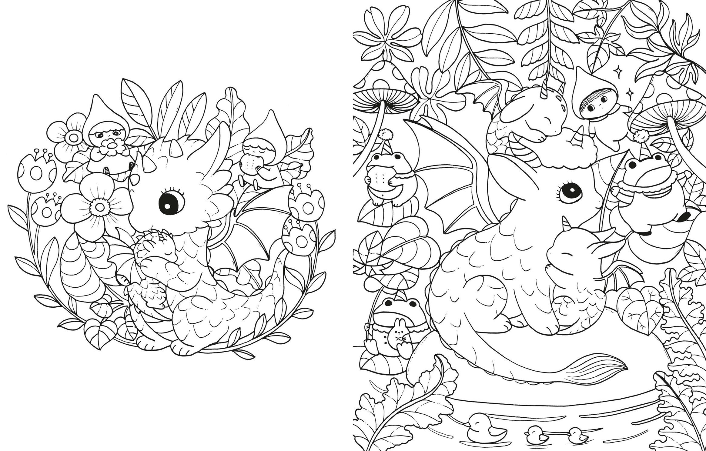 AVAILABLE 06/23/26 A Million Dragons: Adorable Dragons to Color by Mayo. Lulu 20 9781454964230_2