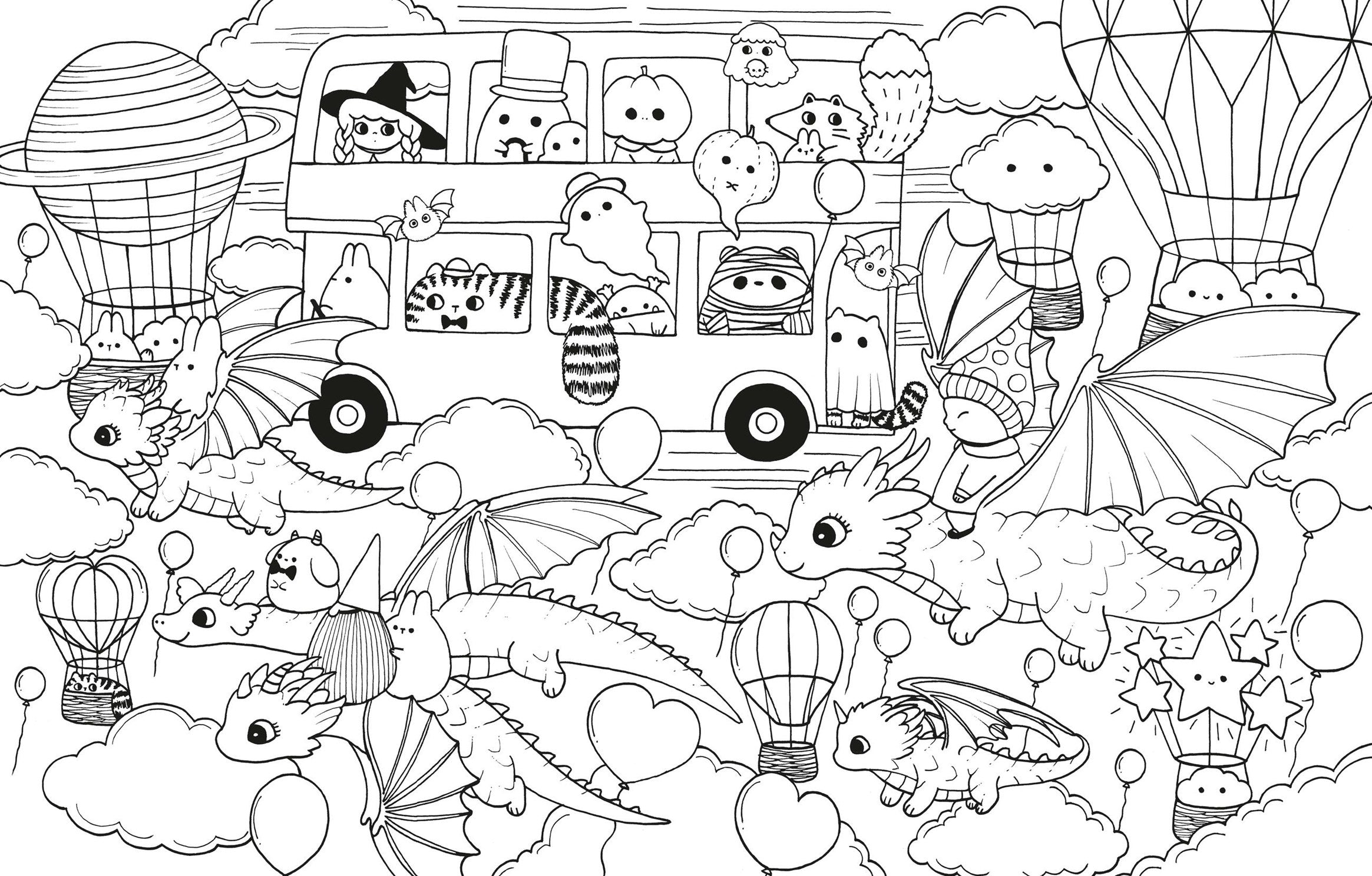 AVAILABLE 06/23/26 A Million Dragons: Adorable Dragons to Color by Mayo. Lulu 20 9781454964230_4