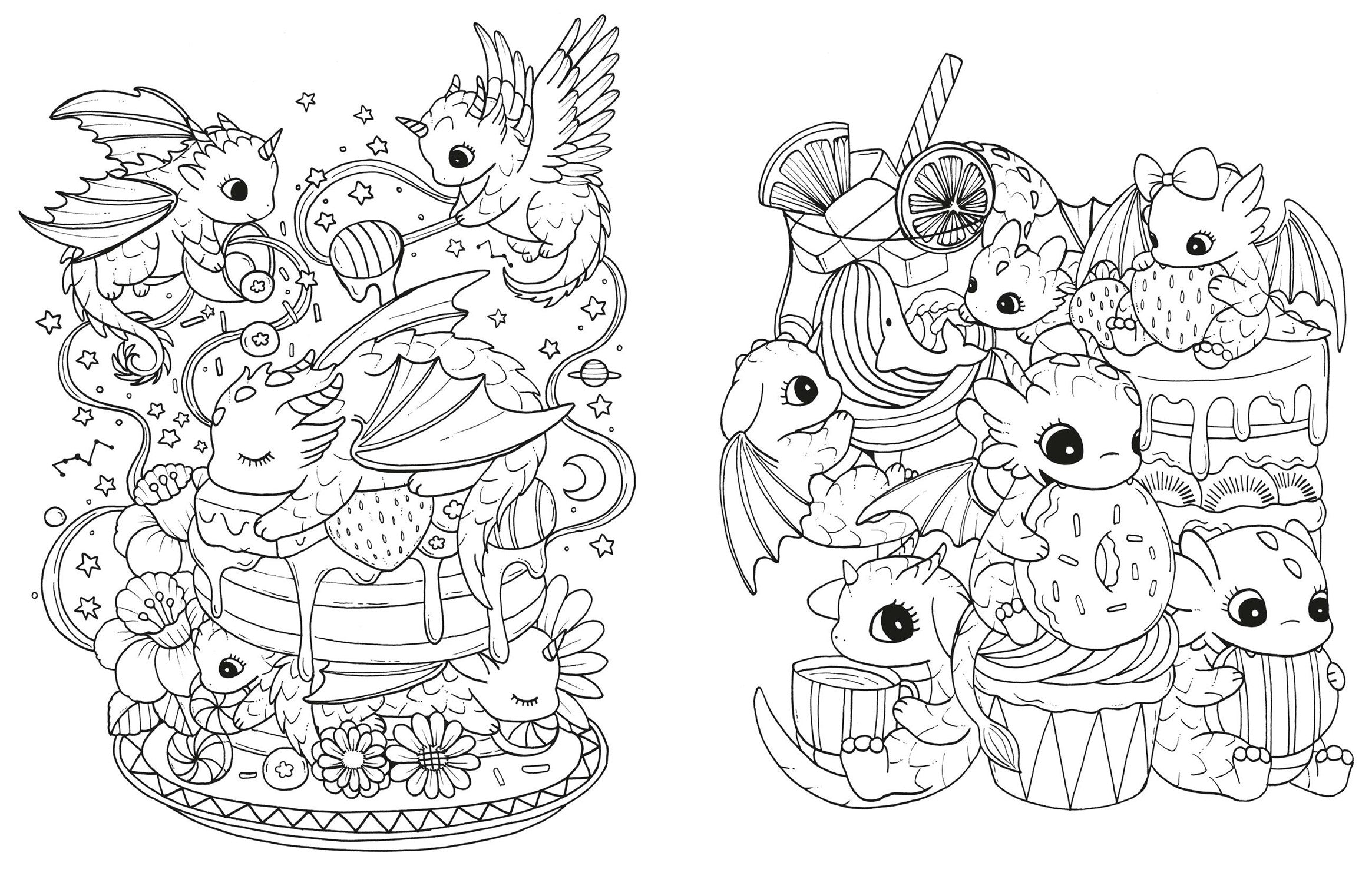 AVAILABLE 06/23/26 A Million Dragons: Adorable Dragons to Color by Mayo. Lulu 20 9781454964230_5
