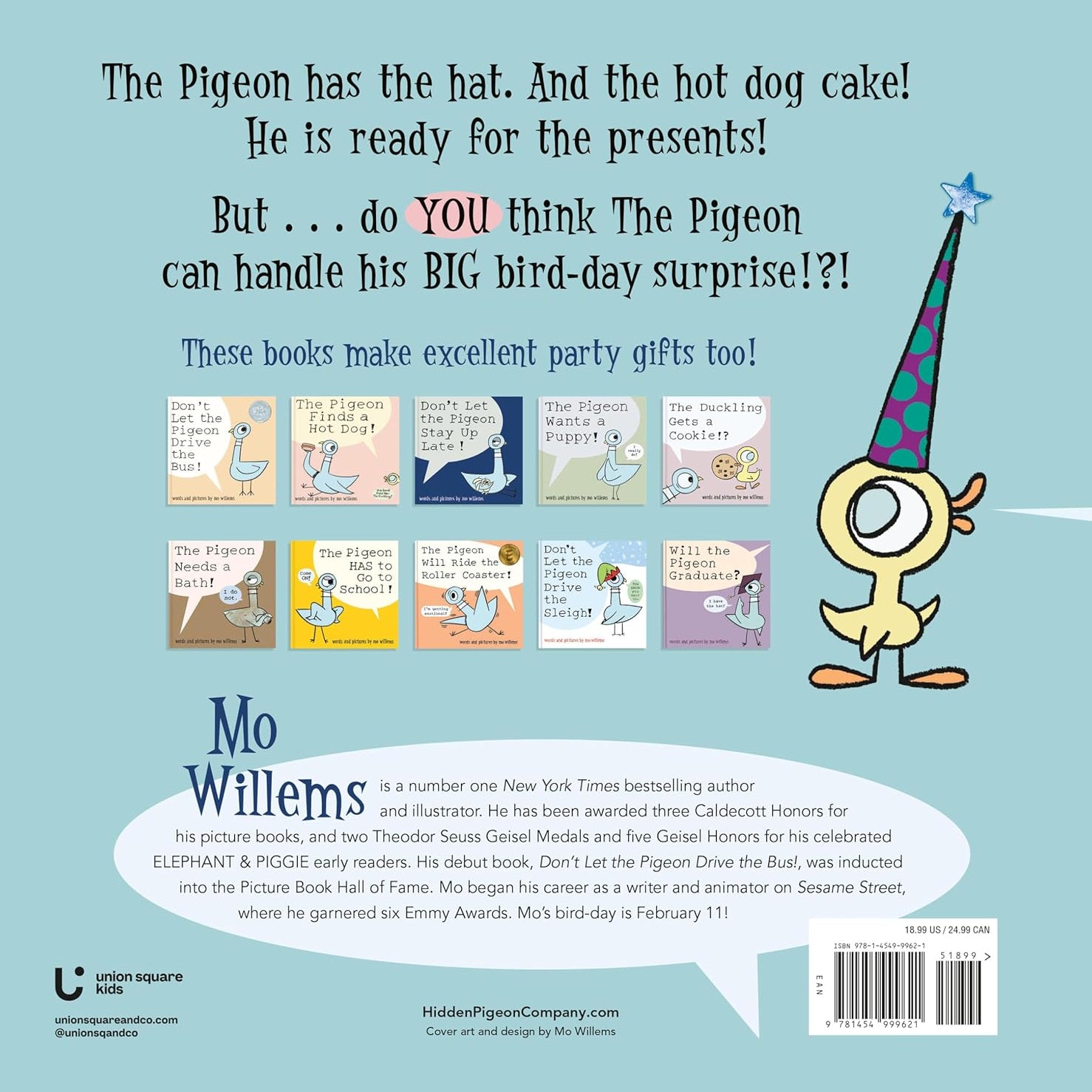 It's My Bird-Day! A Children's Picture Book by Willems. Mo - Hardback 20 9781454999621_1