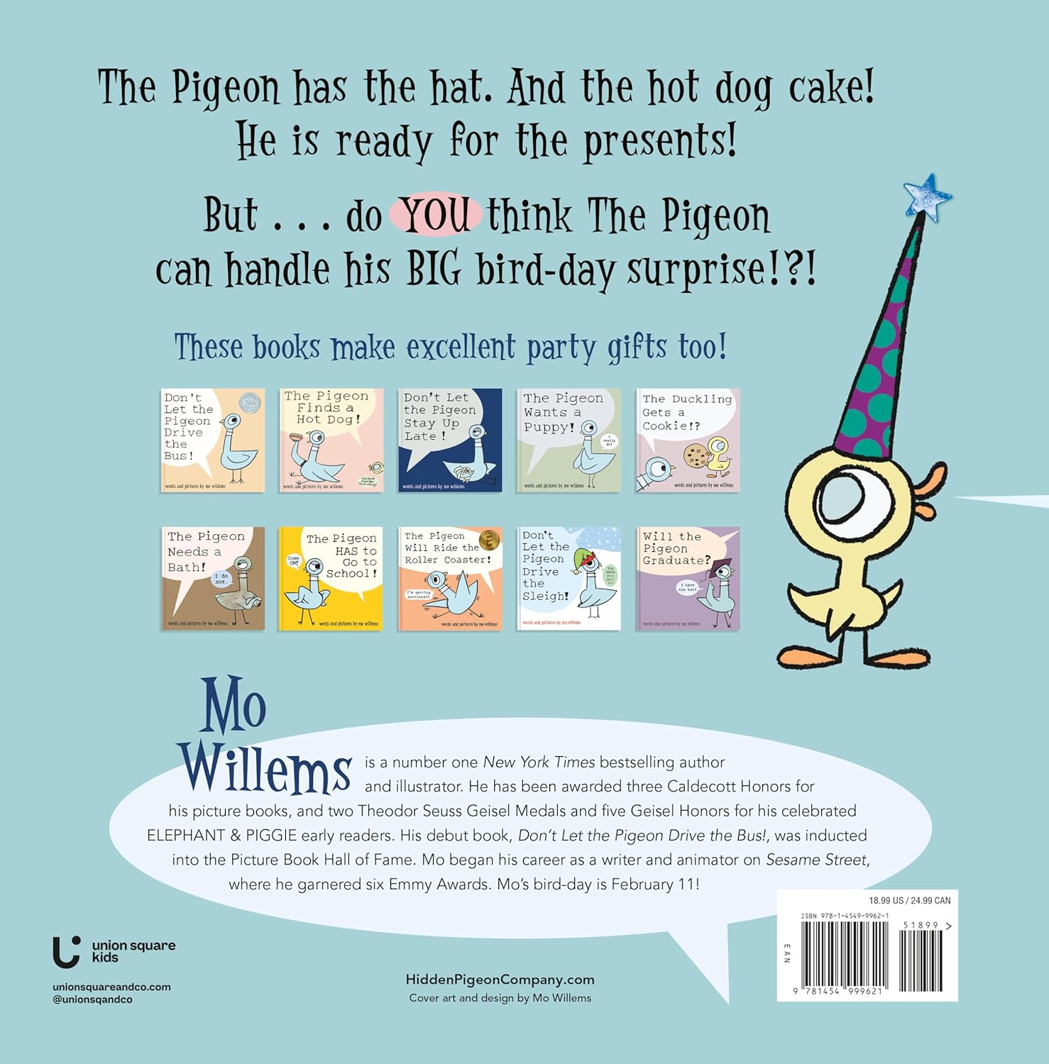 It's My Bird-Day! A Children's Picture Book by Willems. Mo - Hardback 20 9781454999621_1