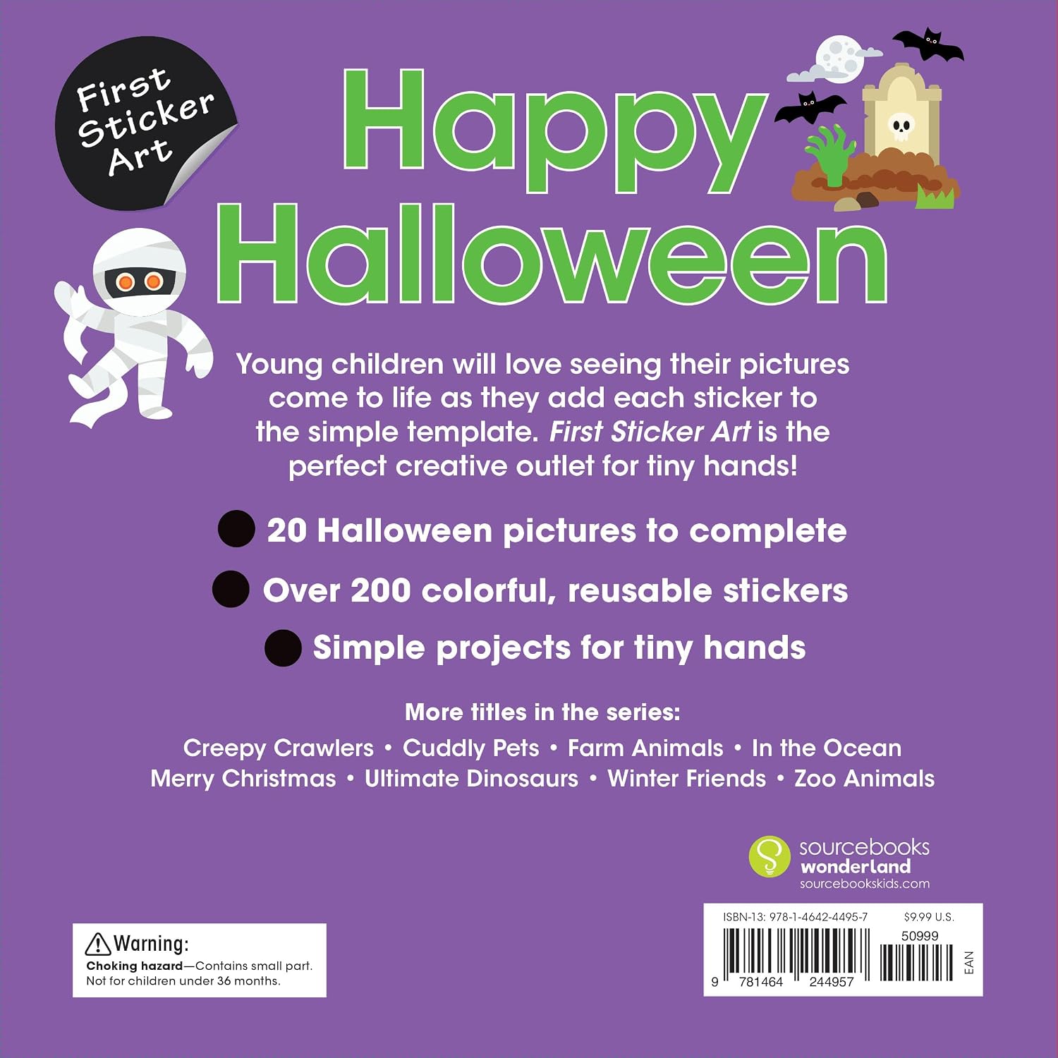 First Sticker Art: Happy Halloween, Illustrated by Savva. Ksenya