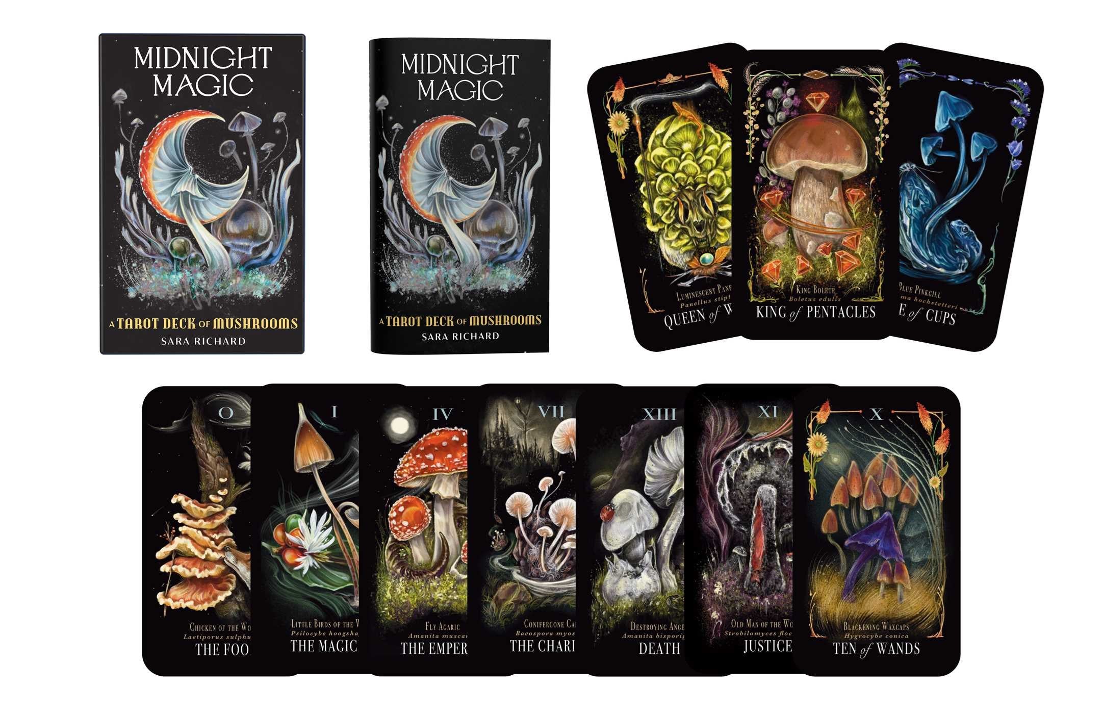 Midnight Magic: A Tarot Deck of Mushrooms by Richard. Sara 20 9781507220139_1