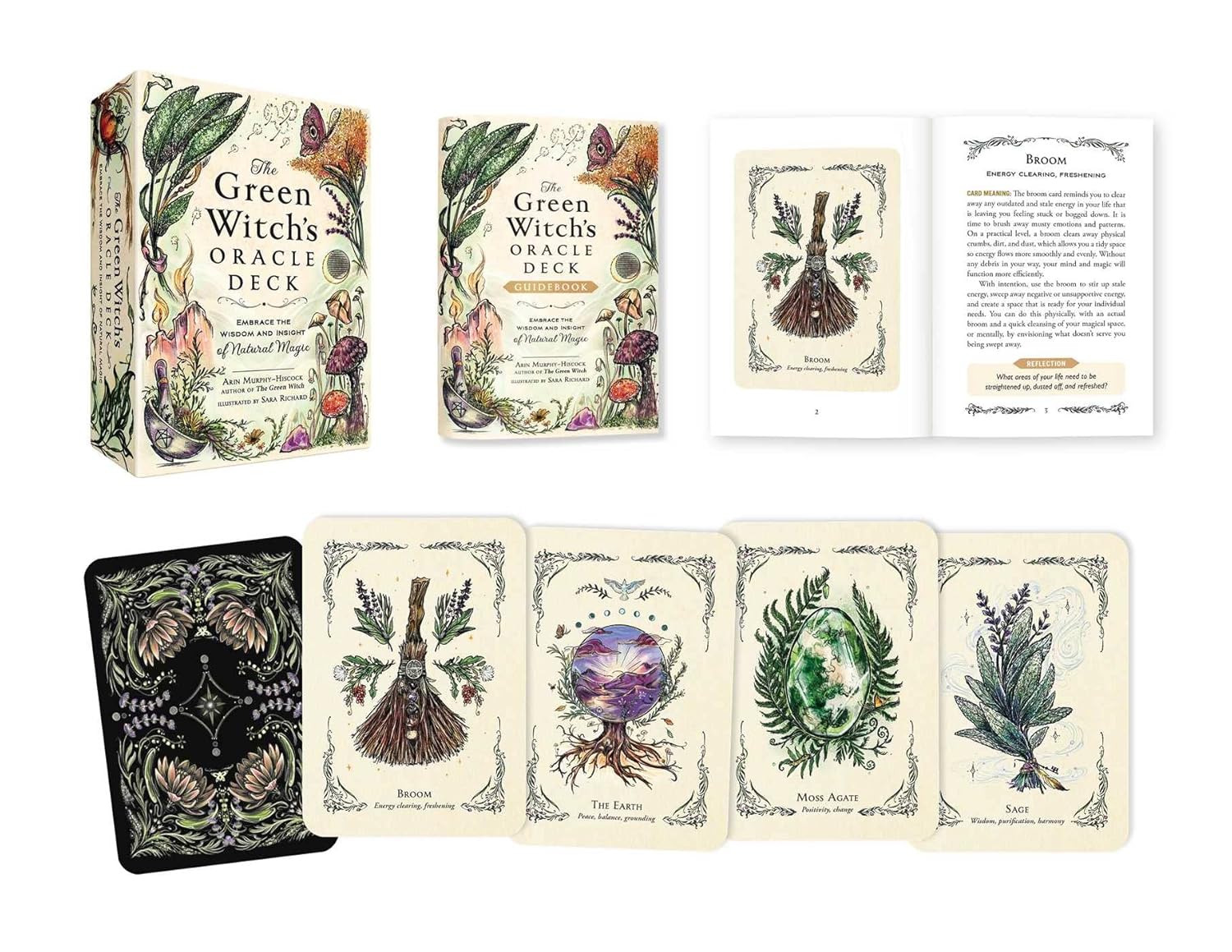 The Green Witch's Oracle Deck by MuRPhy-Hiscock. Arin; Richard. Sara 20 9781507221136_1