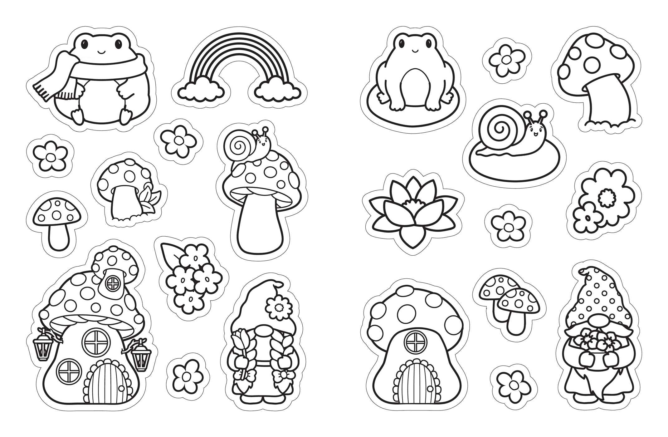 Cute 'N' Cozy Color Your Own Stickers: 500+ Stickers To Color, Stick, And Share! 20 9781507225479_2