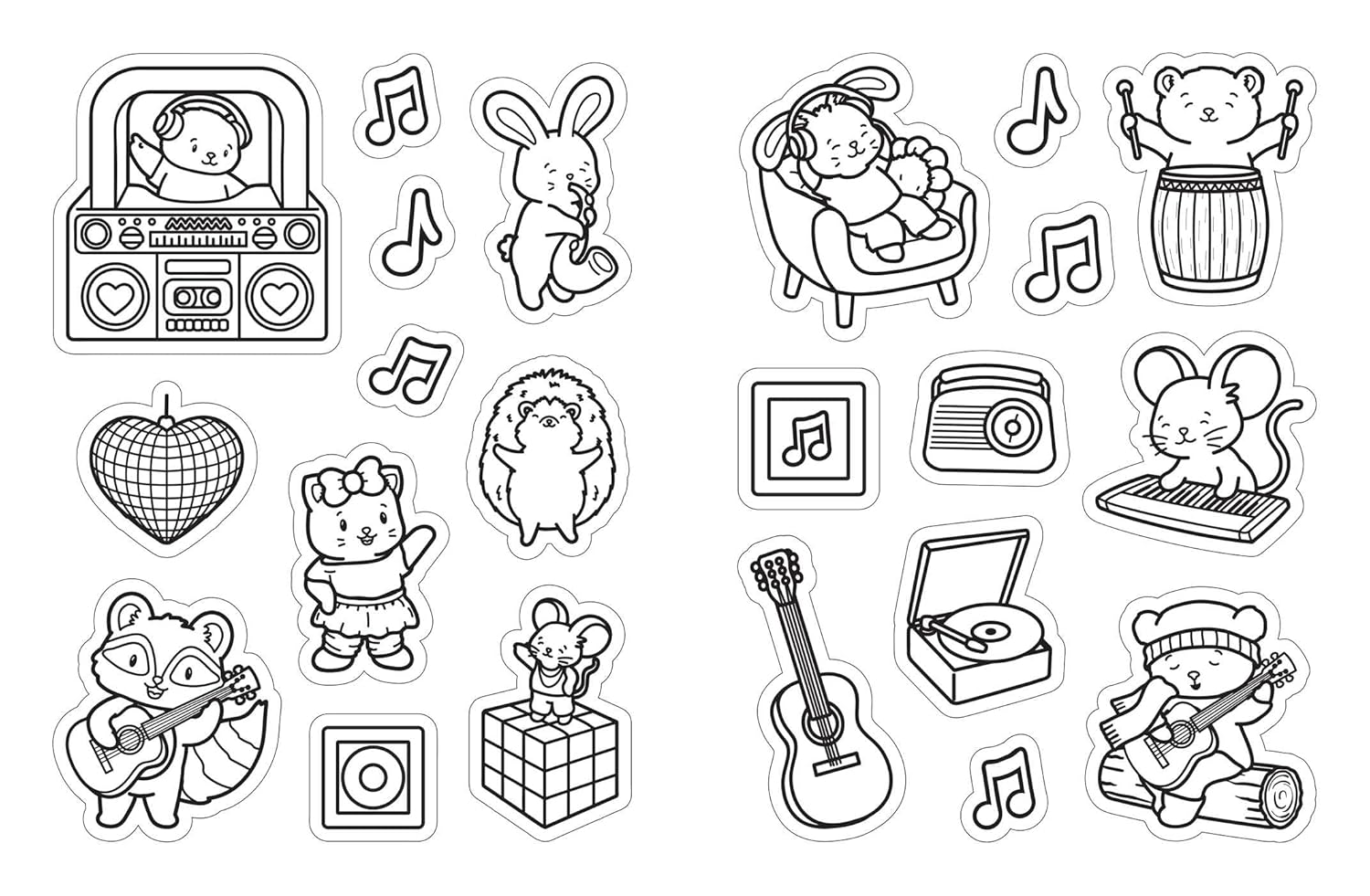 Cute 'N' Cozy Color Your Own Stickers: 500+ Stickers To Color, Stick, And Share! 20 9781507225479_4