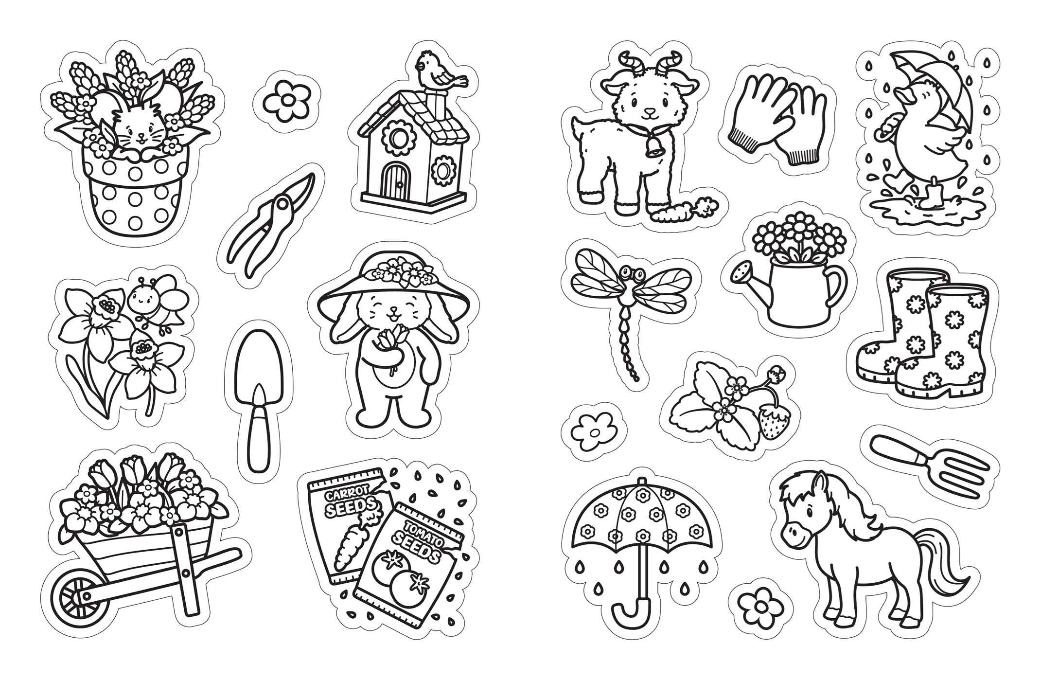 Cute 'N' Cozy Color Your Own Stickers: 500+ Stickers To Color, Stick, And Share! 20 9781507225479_5