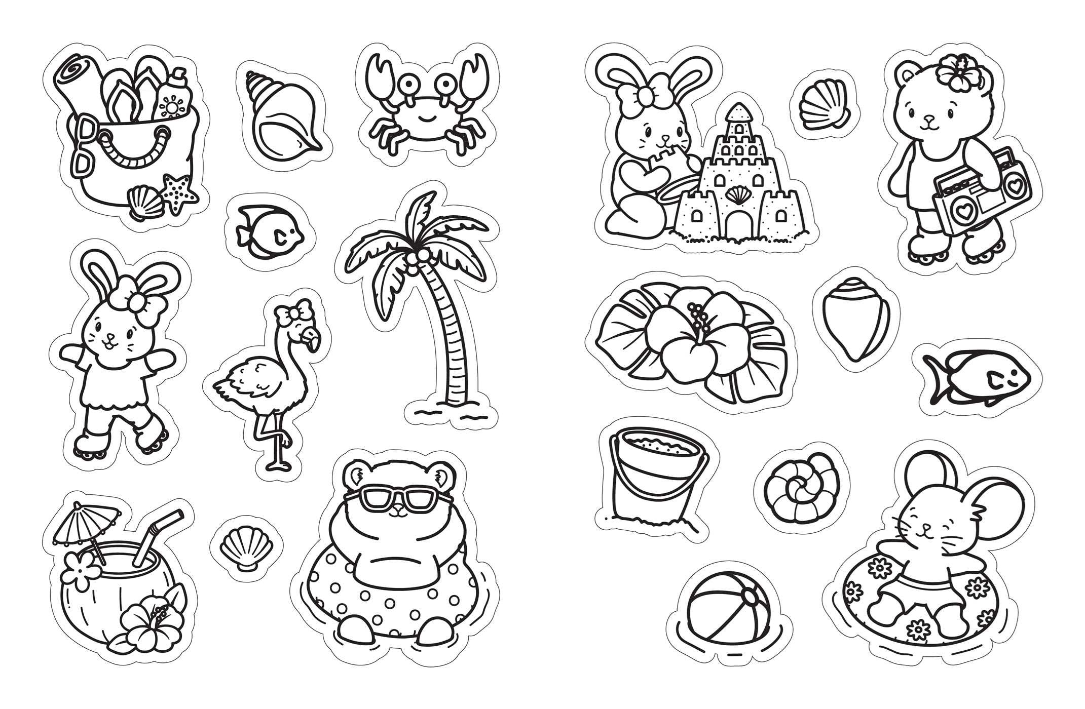 Cute 'N' Cozy Color Your Own Stickers: 500+ Stickers To Color, Stick, And Share! 20 9781507225479_6