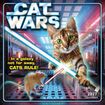 2027 Cat Wars Wall Calendar 12X12 20 9781513961107