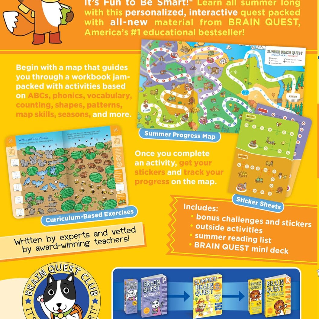 Summer Brain Quest: Between Grades Pre-K & K by Workman Publishing 9781523502998_1