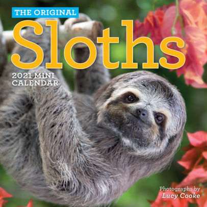 ORIGINAL SLOTHS MINI WALL CALENDAR 2021 9781523508402_5f73c6ba-357c-49c0-b2eb-bffd43b2a84b