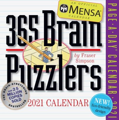 MENSA 365 BRAIN PUZZLERS PAGE-A-DAY CALENDAR 2021 9781523508563_8e78cfb4-98cd-429e-b021-7a8e6e1a80c5