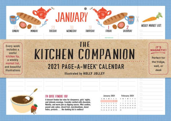 THE KITCHEN COMPANION PAGE-A-WEEK CALENDAR 2021 9781523509171_7e73ce37-ff2f-4166-9a9f-6613b745ccb7
