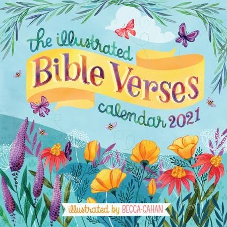 ILLUSTRATED BIBLE VERSES WALL CALENDAR 2021 9781523509836