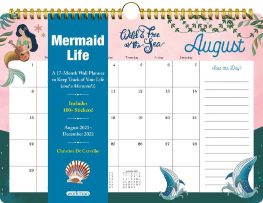 MERMAID LIFE WALL PLANNER 9781523514489_9f228ccb-9232-4487-8e1a-7660ed138418