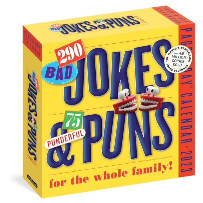 290 Bad Jokes & 75 Punderful Puns Page-A-Day Calendar 2023 - Workman 9781523515189_5c605172-d20a-4f12-ae99-c799fa8fe48f