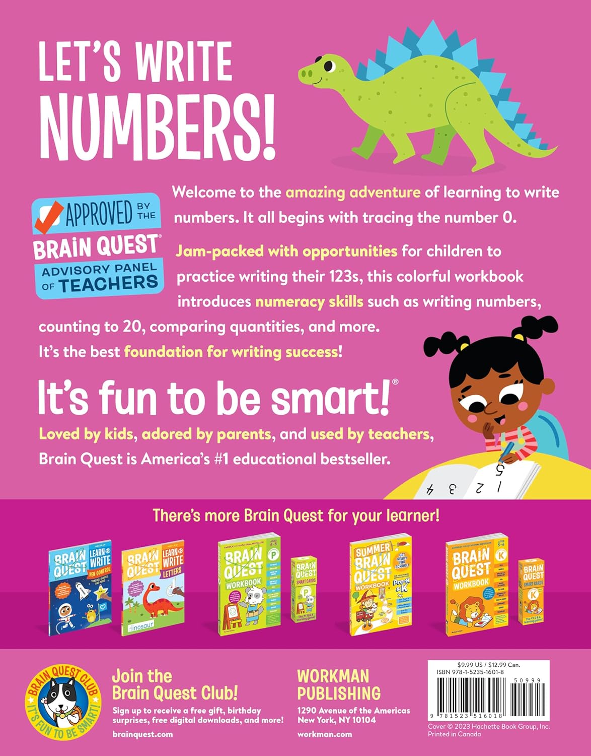 Brain Quest Learn To Write: Numbers by Workman Publishing 9781523516018_1