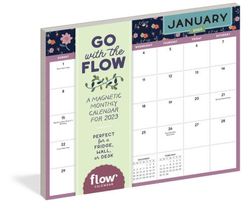 Go With The Flow: A Magnetic Monthly Wall Calendar 2023 - Workman 9781523516742_d8ddc90f-f292-4de1-835a-595516d16c5b