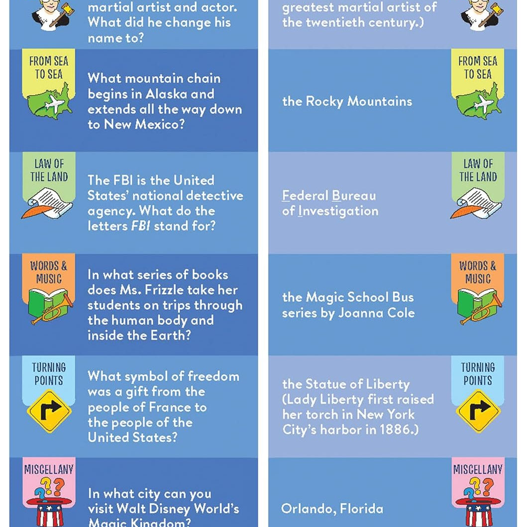 Brain Quest America Smart Cards Revised 4Th Edition by Workman Publishing 9781523517312_1