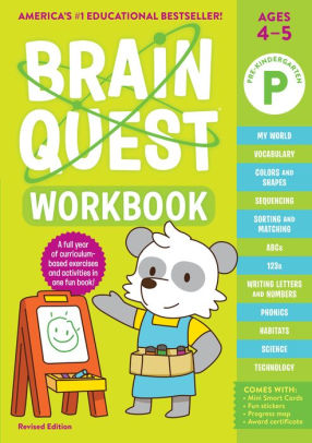 Brain Quest Workbook: Pre-K Revised Edition by Workman Publishing 9781523517336