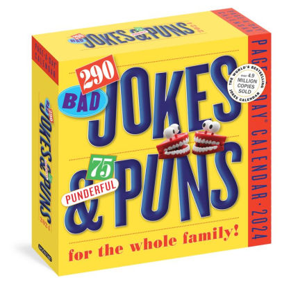 290 Bad Jokes & 75 Punderful Puns Page-A-Day Calendar 2024 - Workman Calendars 9781523518791_c79e8eb0-5191-4c48-b665-9a631439614d