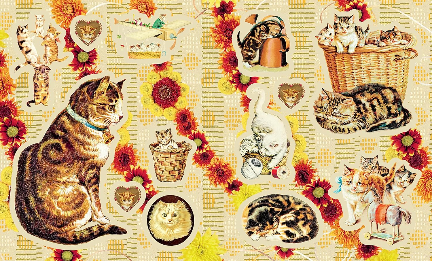 Victoriana Cats: The Sticker Book - Hart. Cynthia 9781523523757_4