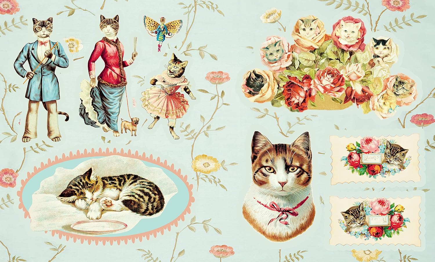 Victoriana Cats: The Sticker Book - Hart. Cynthia 9781523523757_5