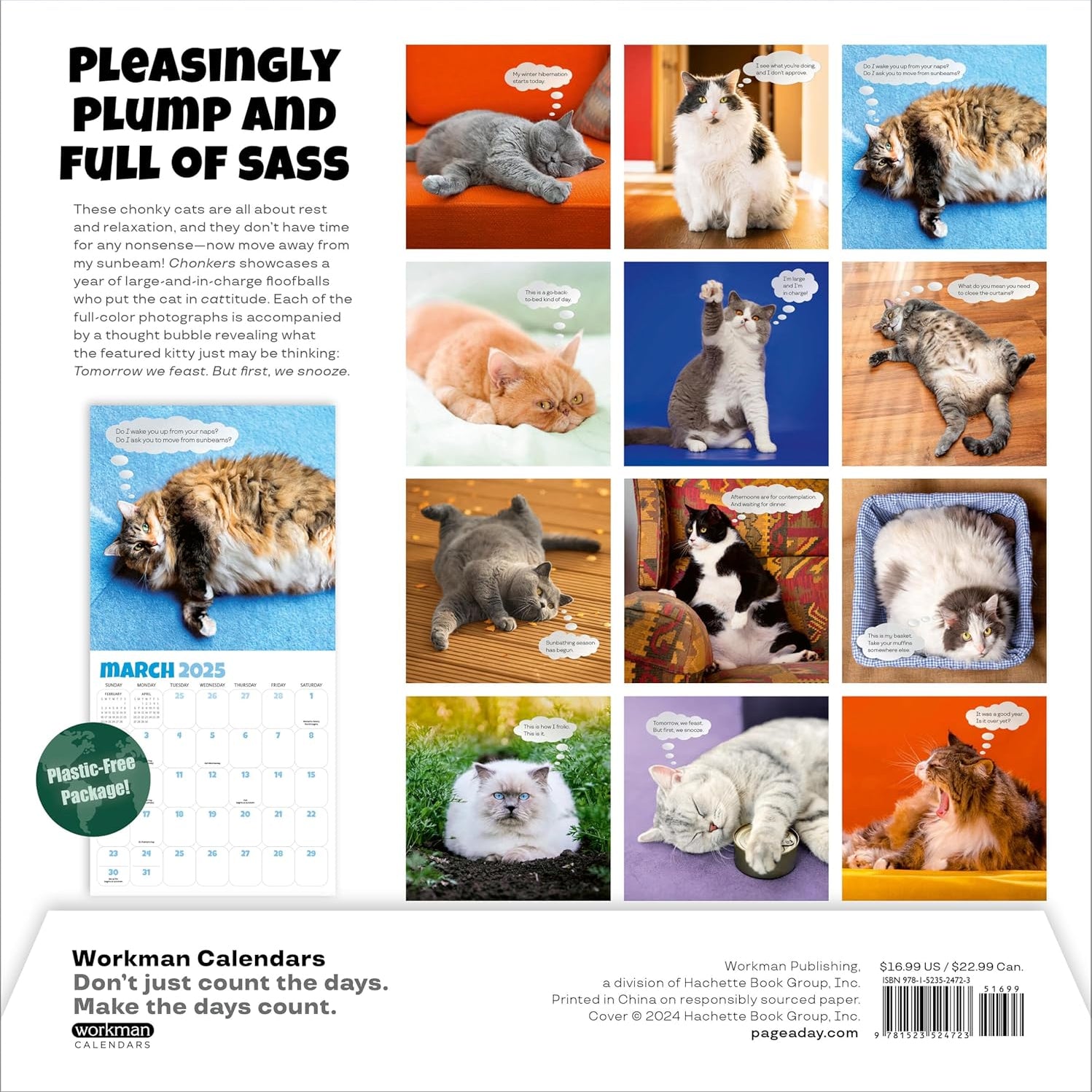 Chonkers Wall Calendar 2025 - Workman Calendars 9781523524723_71ef8737-3ae4-4ab0-afd7-706c002b33a7