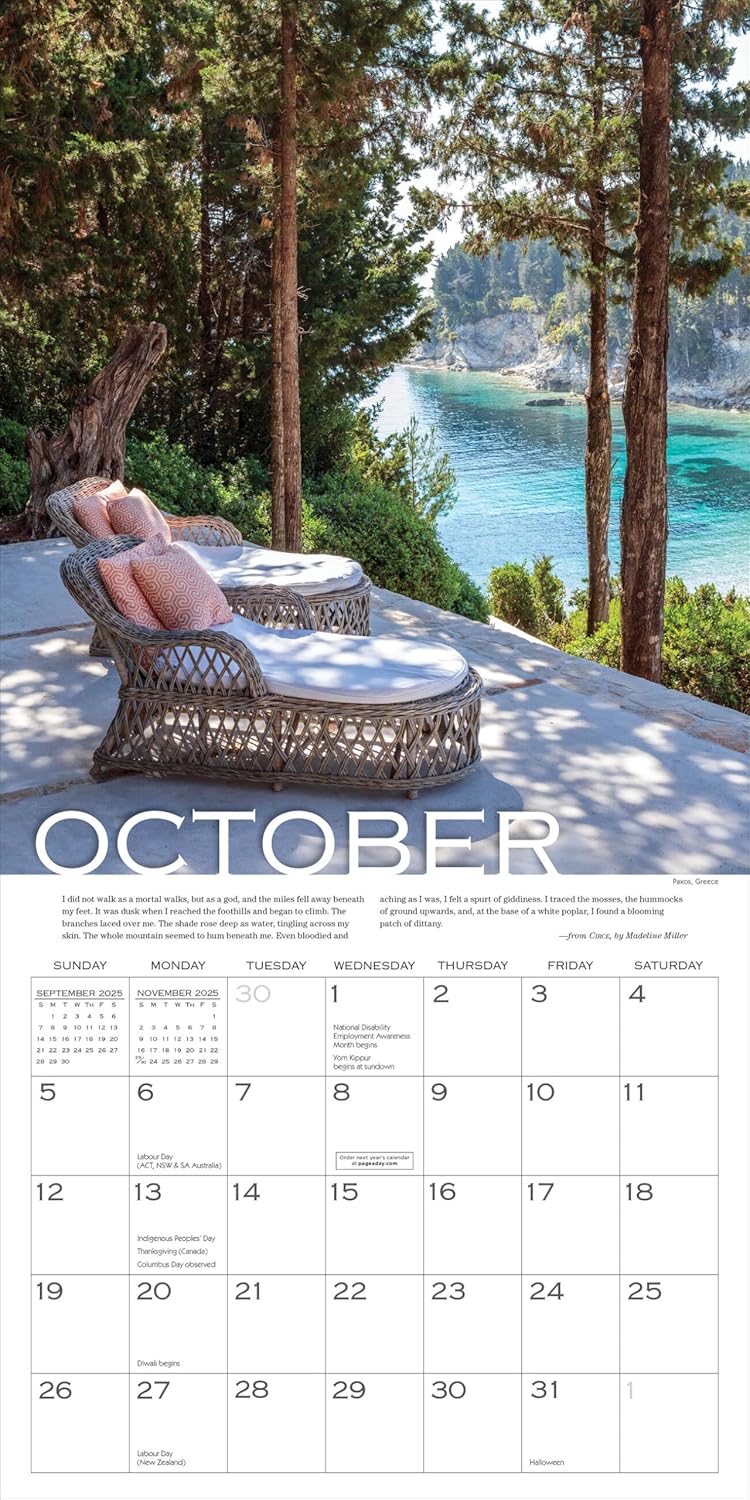 Out On The Porch Wall Calendar 2025 - Workman Calendars 9781523524747_4