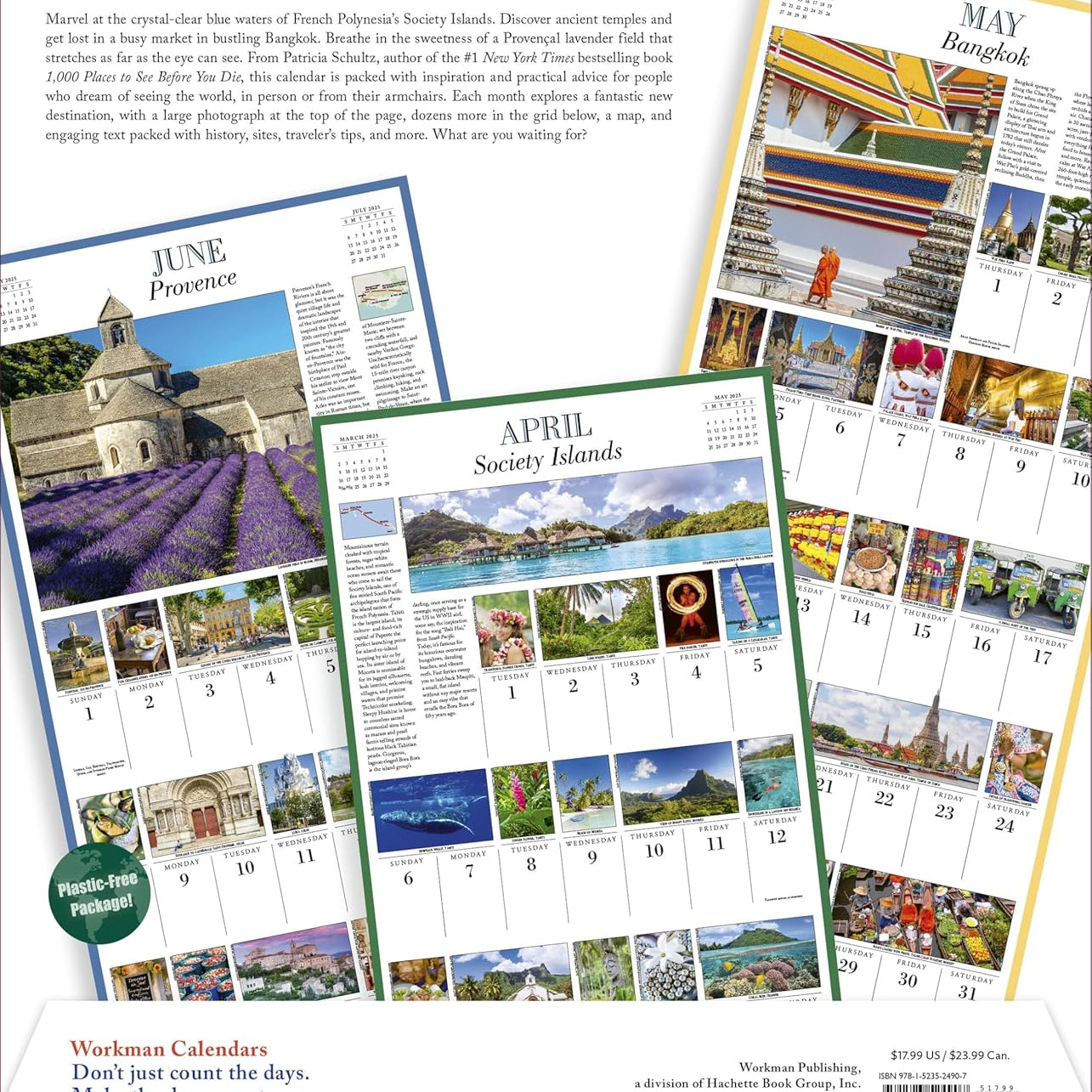 1,000 Places To See Before You Die Picture-A-Day Wall Calendar 2025 - Schultz. P 9781523524907_1fa0c92e-c182-424f-91ab-20bcdaca5e18