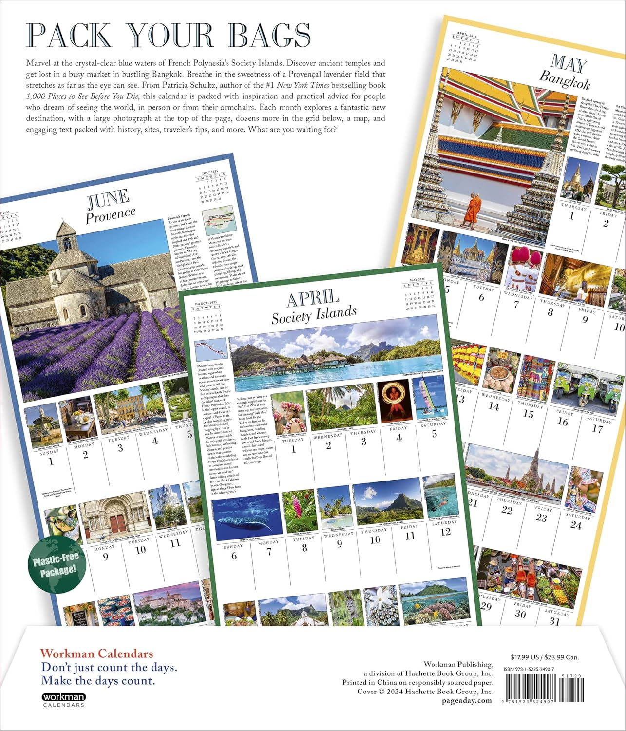 1,000 Places To See Before You Die Picture-A-Day Wall Calendar 2025 - Schultz. P 9781523524907_1fa0c92e-c182-424f-91ab-20bcdaca5e18