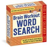 Brain Workout Word Search Page-A-Day Calendar 2025 - Workman Calendars 9781523524969