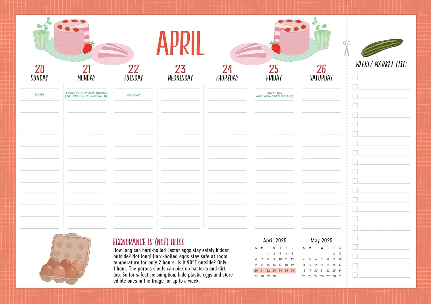 The Kitchen Companion Page-A-Week Calendar 2025 - Workman Calendars 9781523525133_3