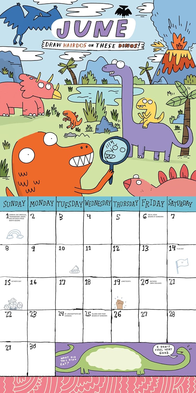 Kid's Awesome Activity Wall Calendar 2025 - Lowery. Mike 9781523526062_4
