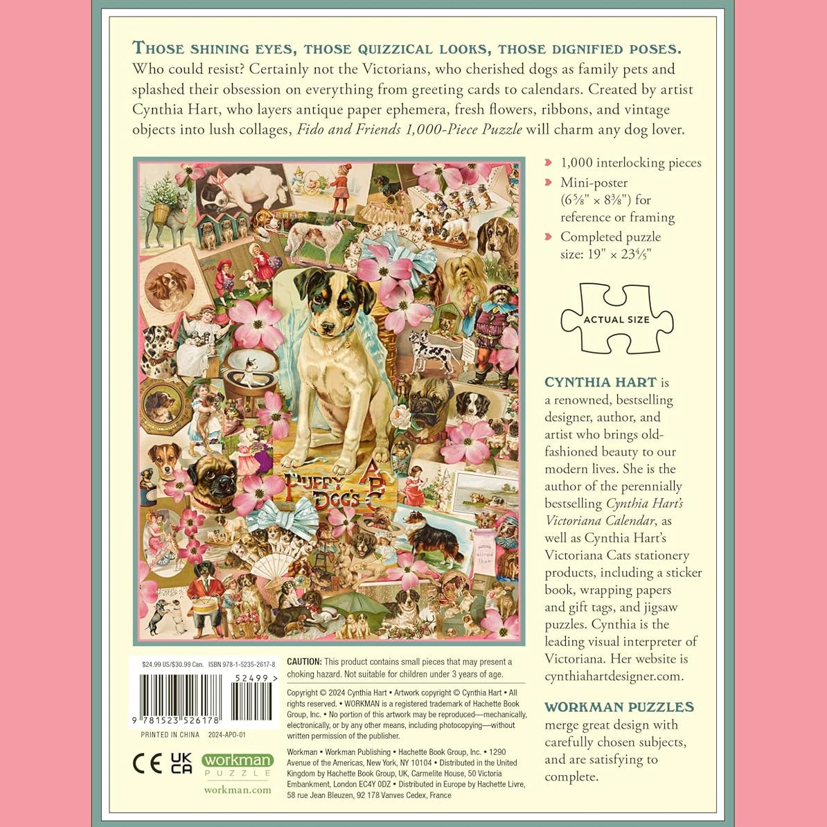Victoriana Dogs: Fido & Friends 1000 Piece Jigsaw Puzzle - Hart. Cynthia 9781523526178_1