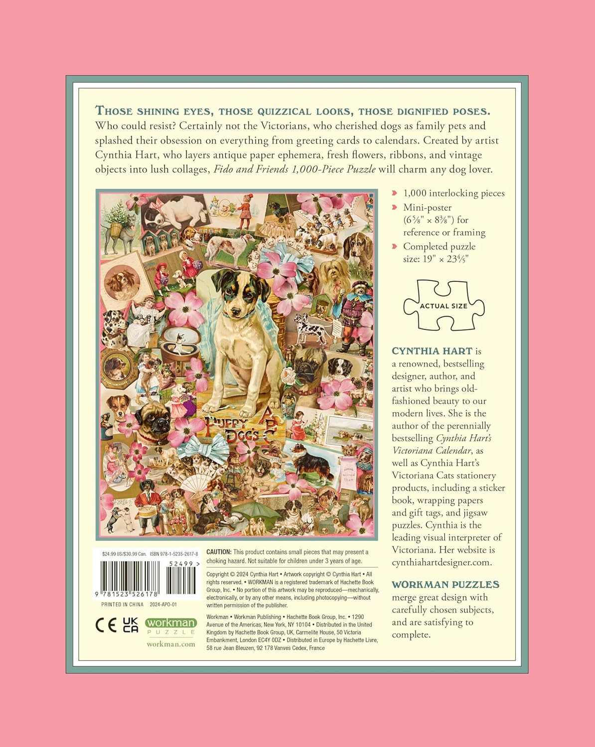 Victoriana Dogs: Fido & Friends 1000 Piece Jigsaw Puzzle - Hart. Cynthia 9781523526178_1