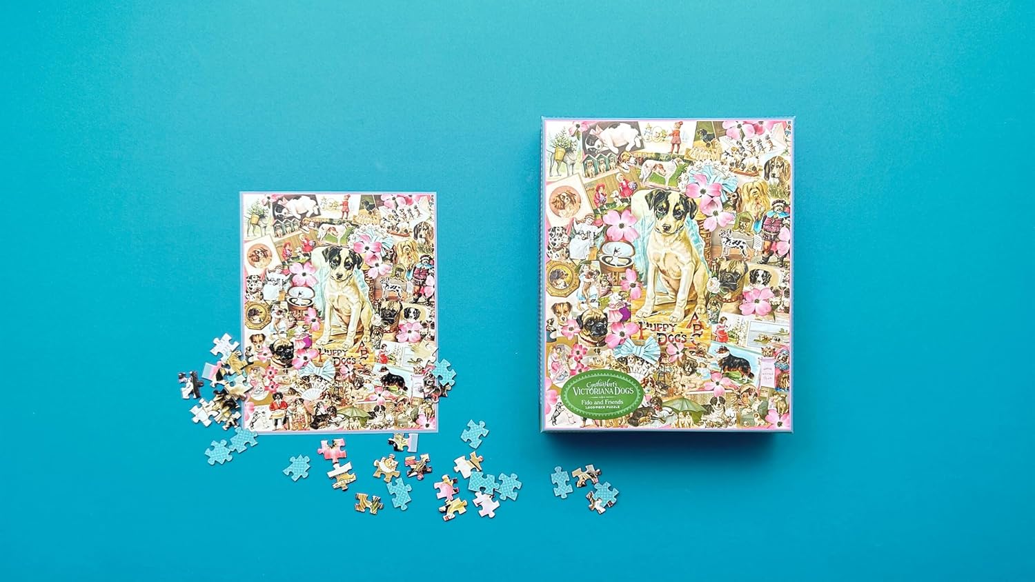 Victoriana Dogs: Fido & Friends 1000 Piece Jigsaw Puzzle - Hart. Cynthia 9781523526178_2